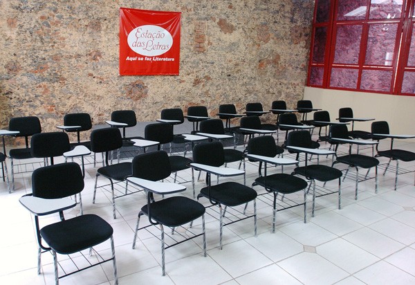 Uma das salas de aula do Estação das Letras, no Centro do Rio © Acervo Uma das salas de aula do Estação das Letras, no Centro do Rio © Acervo