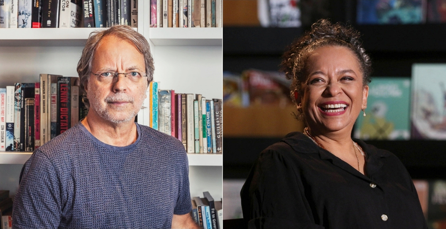 Mia Couto e Ana Maria Gonçalves © Mariano Silva e Tânia Rego, da Agência Brasil