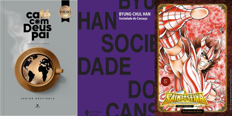 Novidades da semana na Lista Nielsen-PublishNews de Mais Vendidos | © Divulgação Novidades da semana na Lista Nielsen-PublishNews de Mais Vendidos | © Divulgação