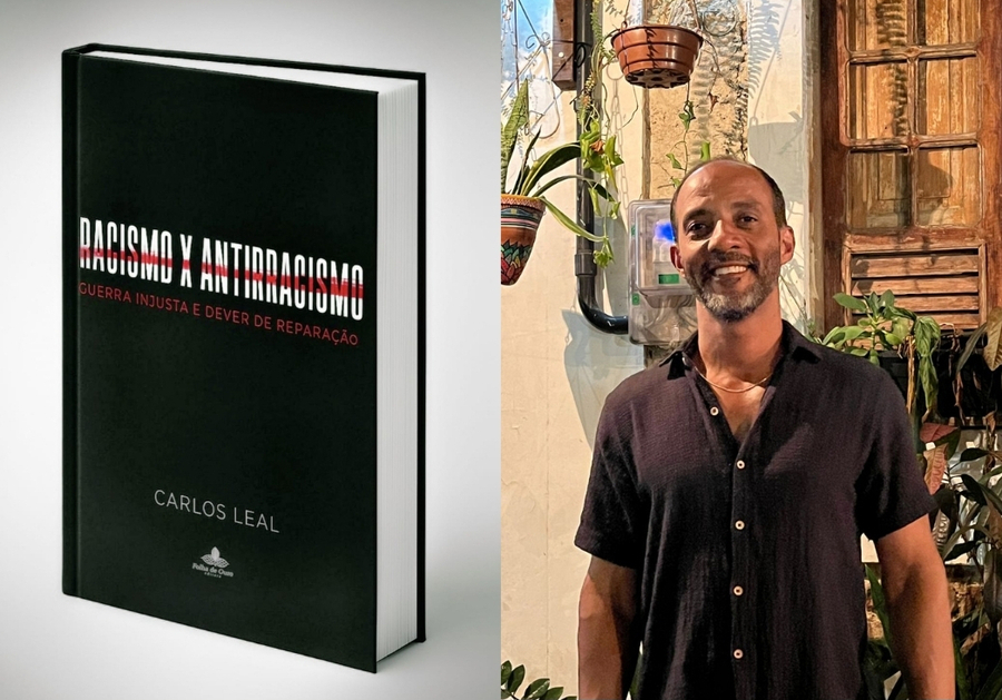 Capa do livro e Carlos Leal © Divulgação