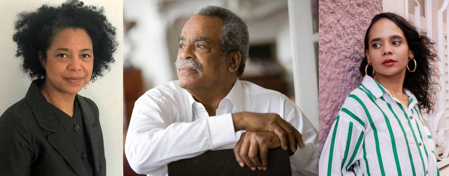 Anne Lafont, Édouard Glissant e Léa Mormin Chauvac © Divulgação