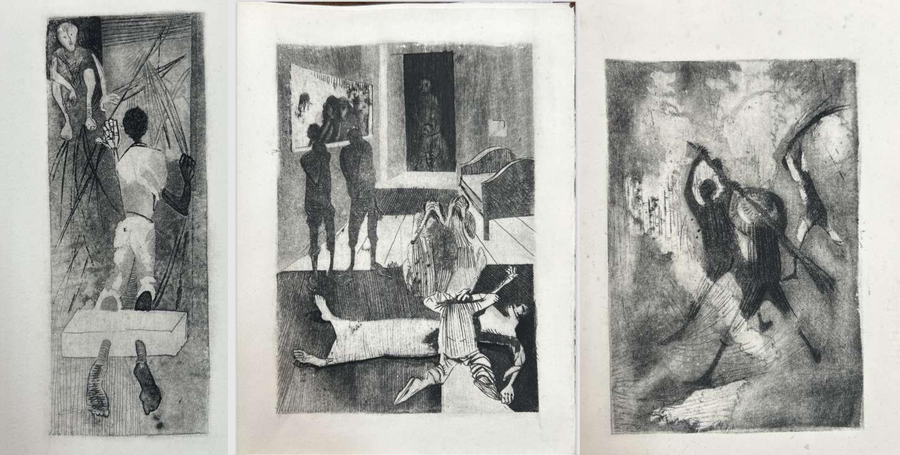 Ilustrações de Candido Portinari presentes no exemplar 'Menino de engenho' | &copy; Secretaria de Cultura 