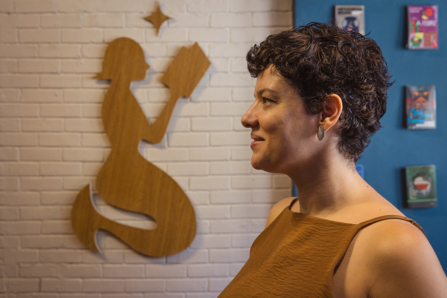 Fran Junqueira e a sereia &copy; Monica Ramalho