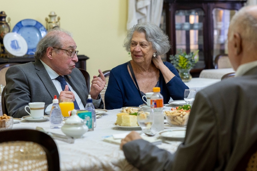 Os imortais Ruy Castro e Ana Maria Machado sob o olhar de Ricardo Cavaliere &copy; Michael Félix