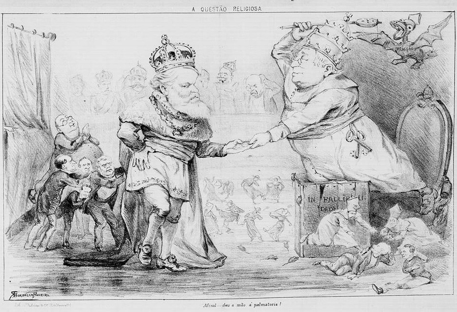 Charge do jornal O Mosquito, edição 314, 1875 | &copy; Acervo / FBN