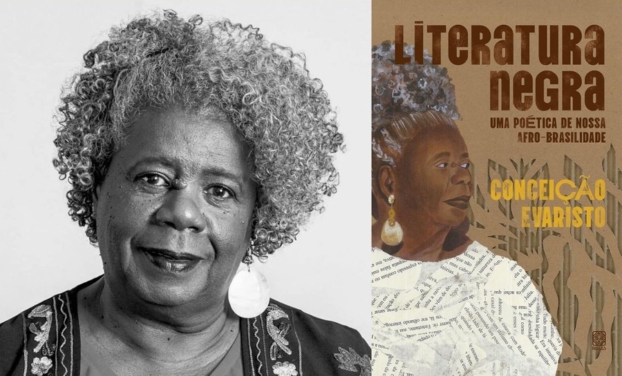 Conceição Evaristo e capa do novo livro &copy; Aline Macedo