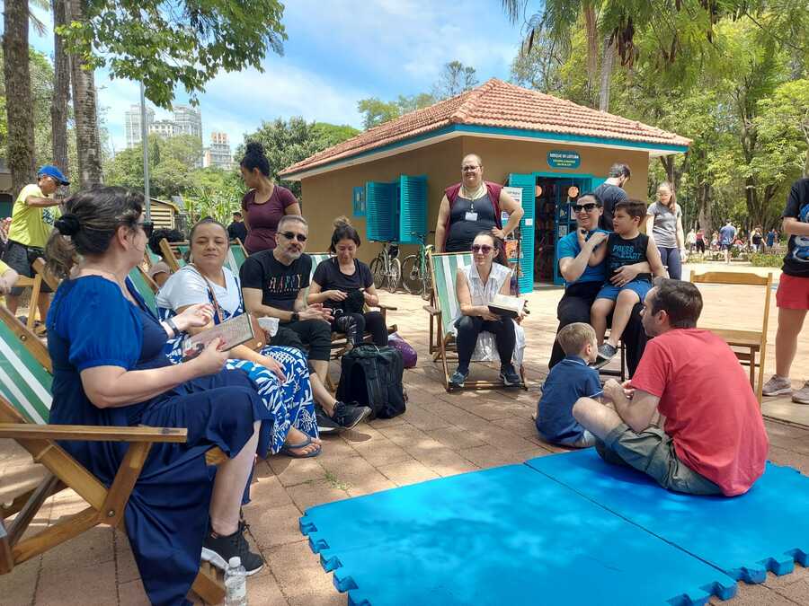 Leitura no Parque, no Ibirapuera © Divulgação Leitura no Parque, no Ibirapuera © Divulgação