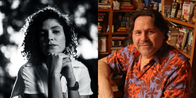 Eveline Sin e Marcelino Freire © Divulgação