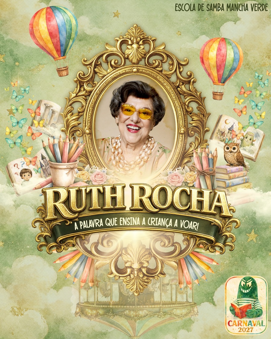 Ruth Rocha será homenageada no Carnaval de São Paulo | &copy; Divulgação Mancha Verde