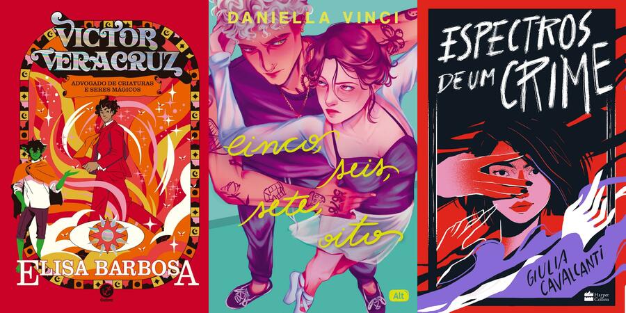 Capas dos livros vencedores do concurso Livros do Futuro, promovido pelo TikTok | &copy; Divulgação / Editoras