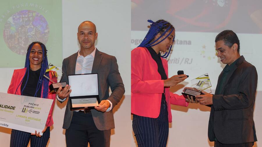 Em 2025, vencedores foram a Livraria Funambule (Petrópolis) e o livreiro Diogo Alves da Conceição Santana | &copy; Francio de Holanda / PublishNews