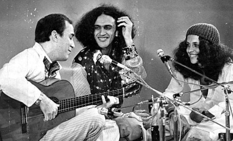 João Gilberto, Caetano Veloso e Gal Costa nos anos 60