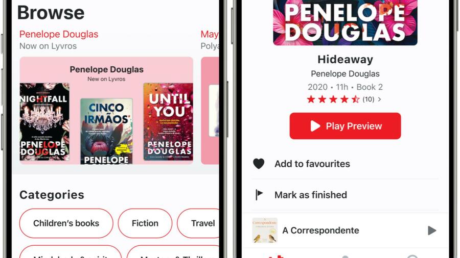 Amostra do app de navegação da Leya desenvolvido pela Beat | &copy; Divulgação
