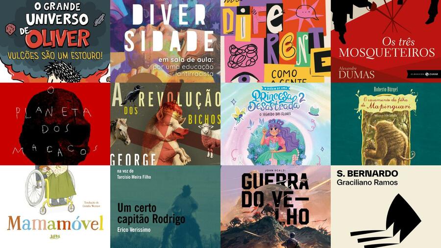 Detalhes das capas dos livros digitais finalistas do Prêmio Bookwire, uma categoria do Prêmio PublishNews 2026