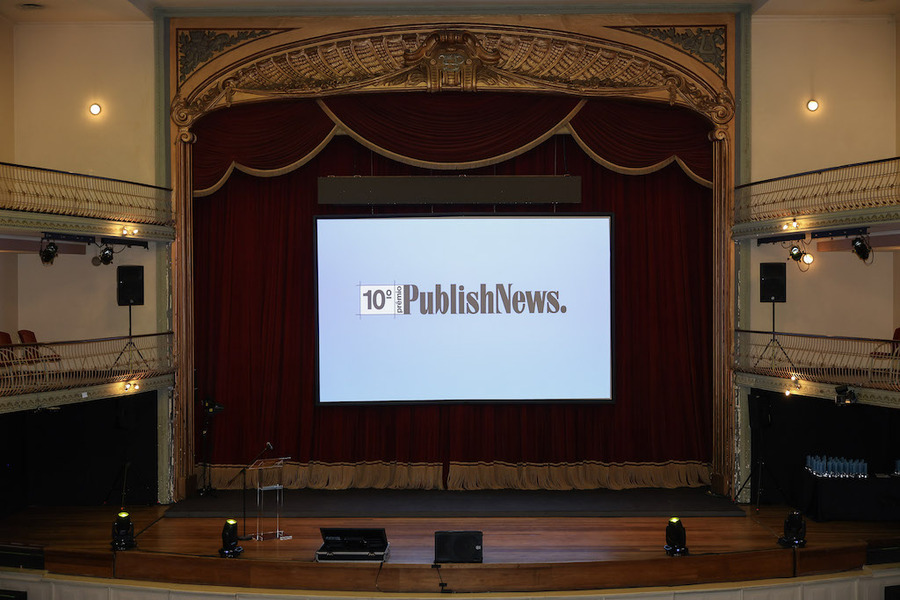 Nova identidade visual do PublishNews foi apresentada pela primeira vez na festa | &copy; Francio de Holanda / PublishNews
