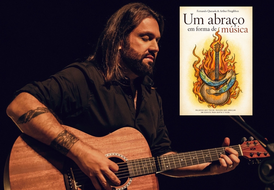 Fernando Quesada e capa do livro &copy; Divulgação