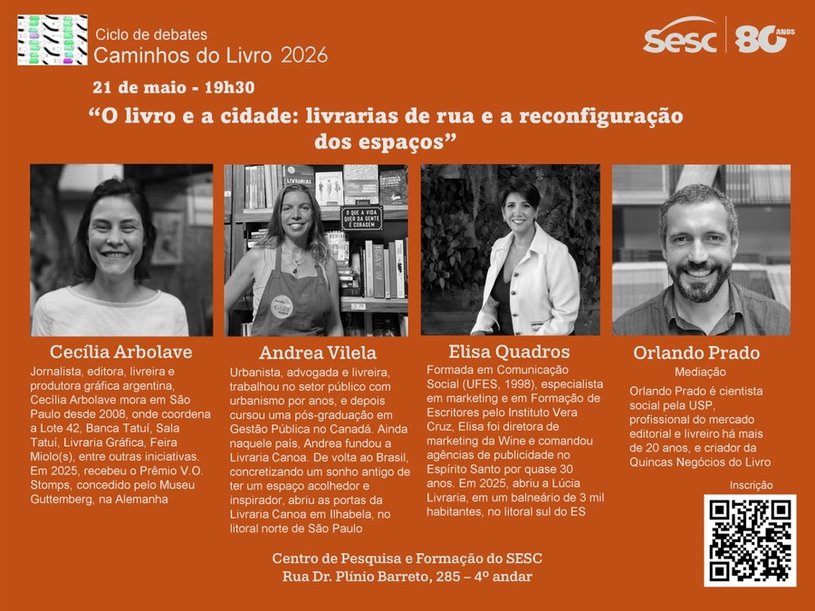 Mesa desta quinta-feira (21) | © Sesc Mesa desta quinta-feira (21) | © Sesc