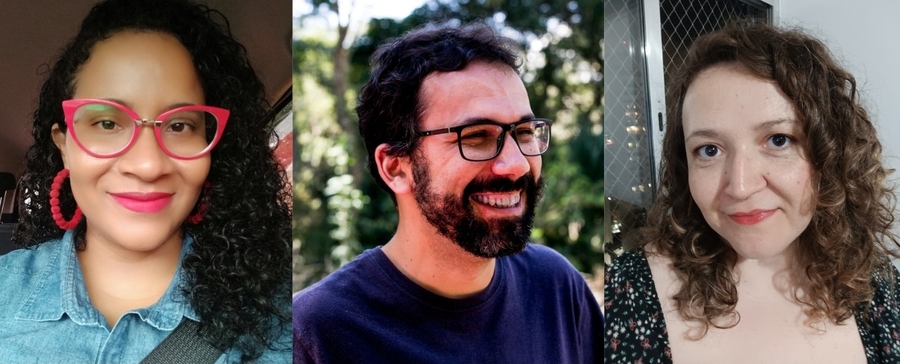 Asmynne Bárbara, Lucas Bronzatto e Bianca de Angelo © Divulgação Asmynne Bárbara, Lucas Bronzatto e Bianca de Angelo © Divulgação