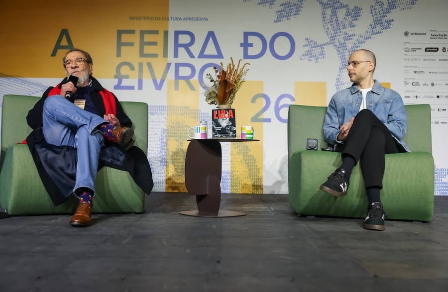 Mesa foi mediada pelo jornalista Eduardo Sombini | Flavio Florido / A Feira do Livro