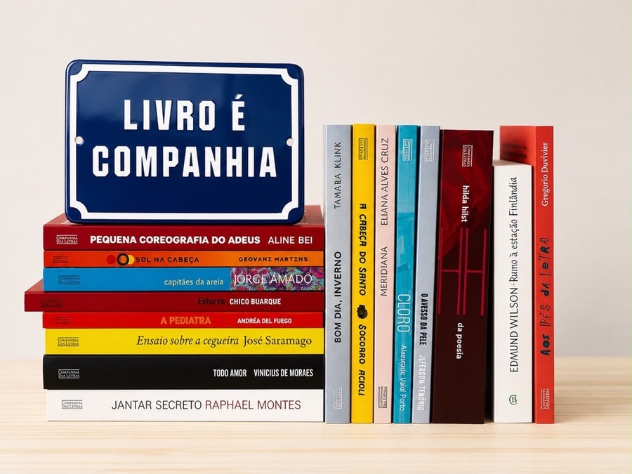 Placa comemorativa da Companhia das Letras | © Divulgação Placa comemorativa da Companhia das Letras | © Divulgação