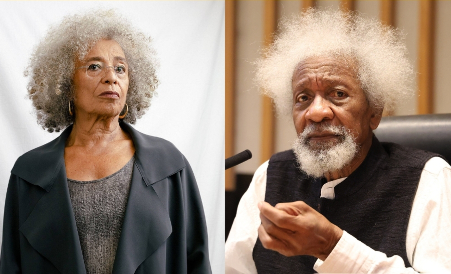 Angela Davis e Wole Soyinka © Djeneba Aduayom e divulgação Angela Davis e Wole Soyinka © Djeneba Aduayom e divulgação