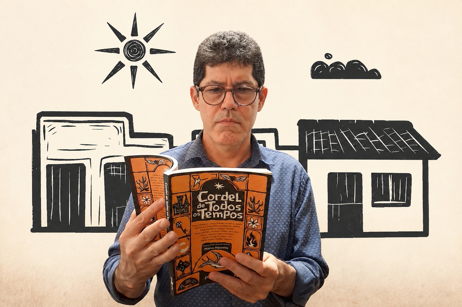 Marco Haurélio e o livro © Lucélia Borges Marco Haurélio e o livro © Lucélia Borges