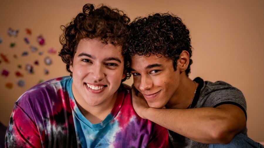 Miguel Lallo e Diego Lira que vivem Felipe e Caio no filme © Laura Campanella Miguel Lallo e Diego Lira que vivem Felipe e Caio no filme © Laura Campanella