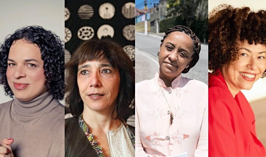 Amara Moira, Noemi Jaffe, Lilia Guerra e Luciany Aparecida estão no programa &copy; Divulgação