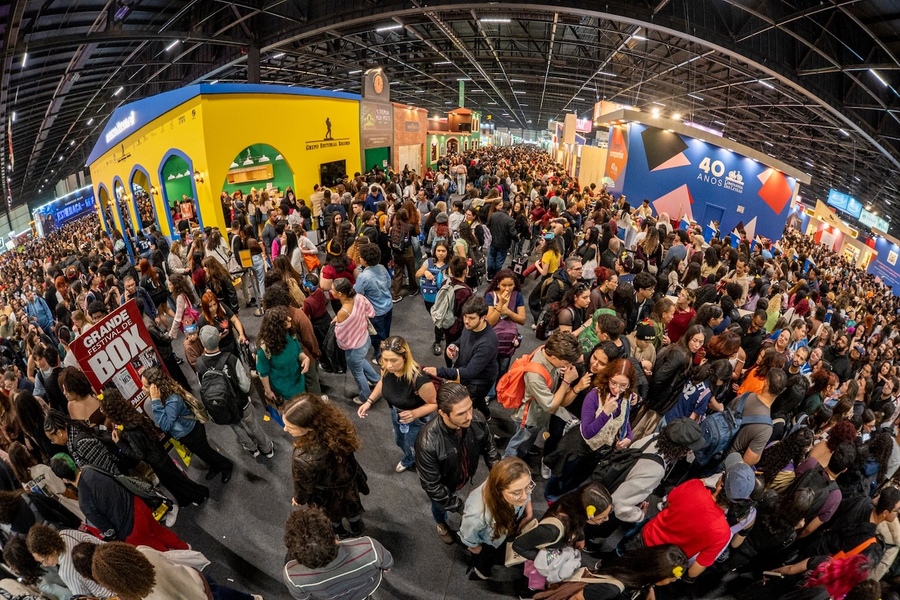 Record levou sua 'casa de livros' para o evento | © Bienal / CBL Record levou sua 'casa de livros' para o evento | © Bienal / CBL