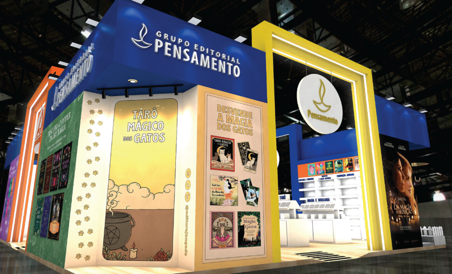 Estande do Grupo Editorial Pensamento, na Bienal do Livro de 2026| &copy; Divulga&ccedil;&atilde;o