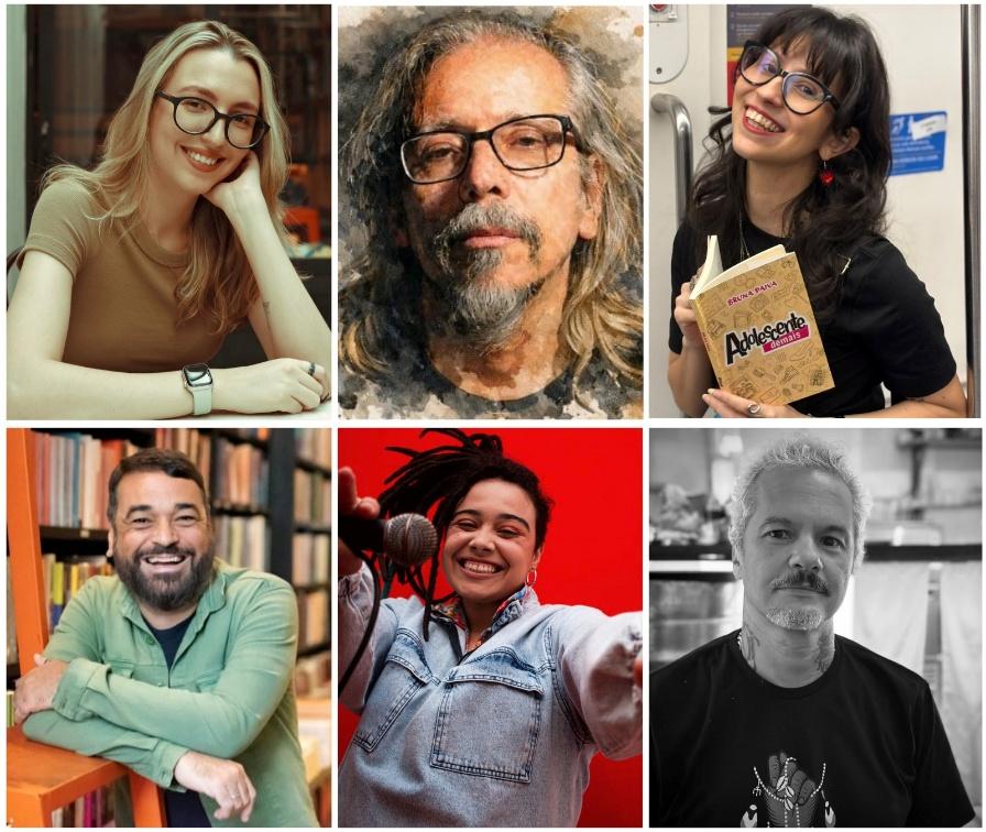 Ariani Castelo, Rogério Skylab, Bruna Paiva, Alex Andrade, Laura Conceição e Arnaldo Branco | © Divulgação