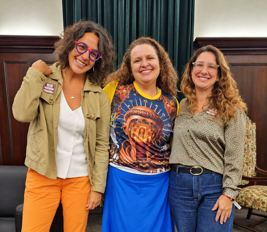 Monica Ramalho, Socorro Acioli e Julia Casotti © Acervo Um Oceano Delas