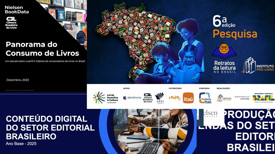 Pesquisas sobre o setor do livro no Brasil têm boa parte de seus dados disponíveis ao público geral, prática pouco comum no mercado internacional | © Reprodução